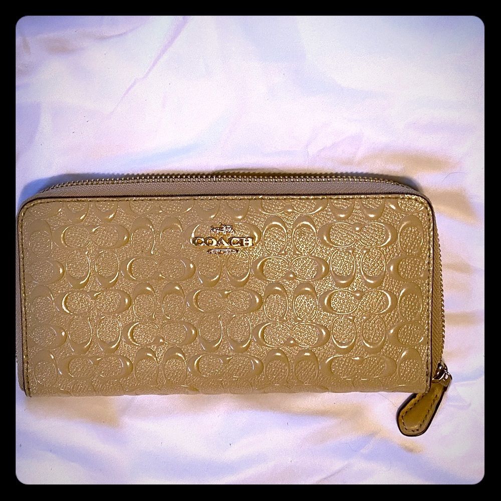 Beige Coach Wallet